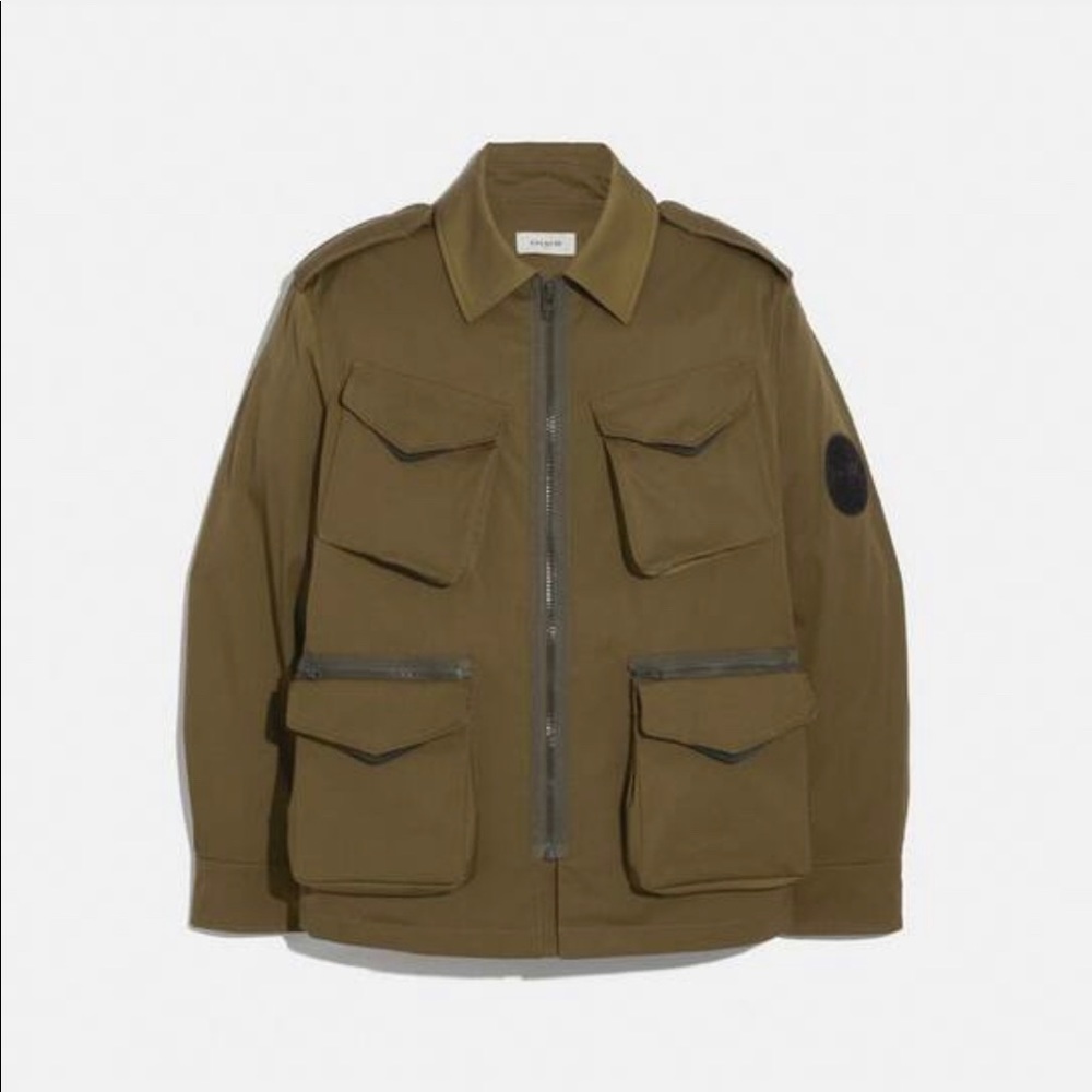 Coach removable pocket jacket